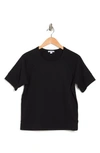 James Perse Short Sleeve Sweater In Black