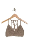 Wishlist Strappy Bralette In Cocoa