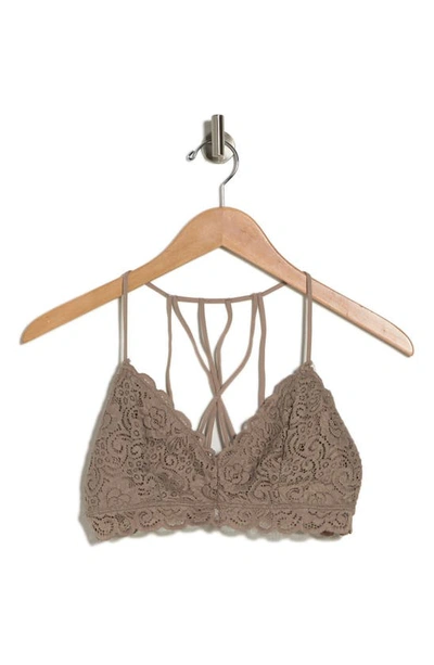 Wishlist Strappy Bralette In Cocoa