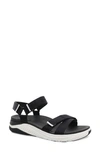 Dansko Racquel Ankle Strap Sport Sandal In Black Webbing