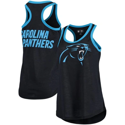 G-iii 4her By Carl Banks Black Carolina Panthers Tater Tank Top