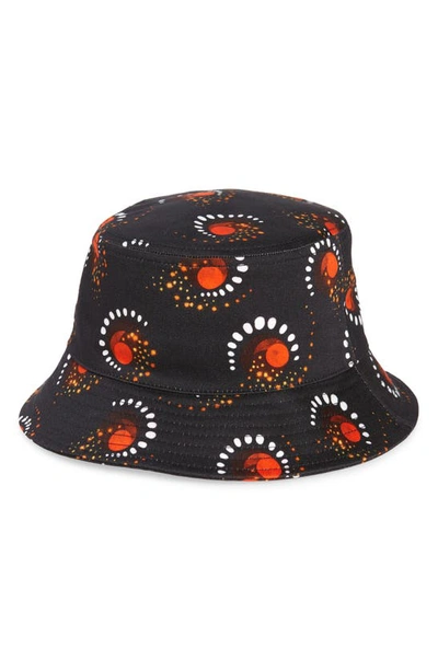 Rabanne Firework Print Cotton Bucket Hat In V096