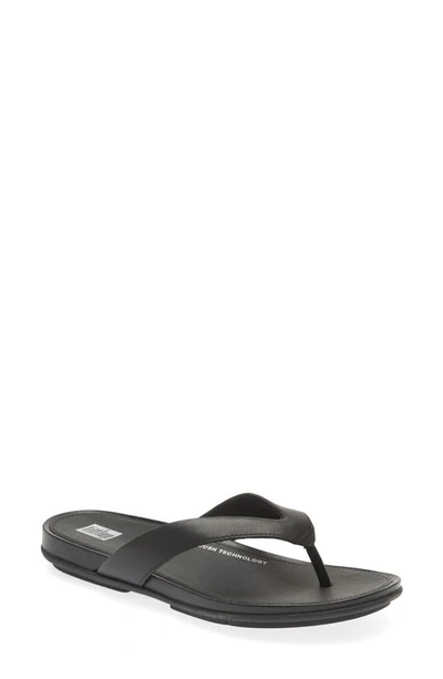 Fitflop Gracie Flip Flop In All Black
