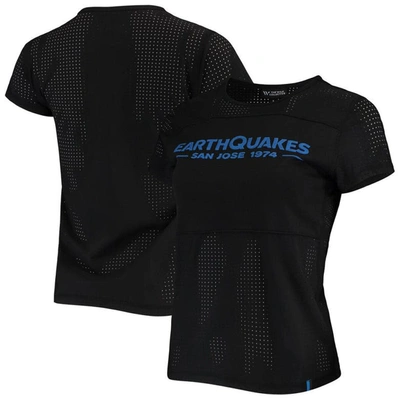 The Wild Collective Black San Jose Earthquakes Mesh T-shirt