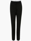 Jw Anderson Slim Fit Virgin Wool Tuxedo Trousers In Black