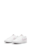 Nike Court Legacy Sneaker In White/ Pink Foam