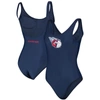G-III 4HER BY CARL BANKS G-III 4HER BY CARL BANKS NAVY CLEVELAND GUARDIANS MAKING WAVES ONE-PIECE SWIMSUIT