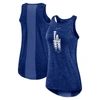 NIKE NIKE ROYAL LOS ANGELES DODGERS LOGO FADE HIGH NECK PERFORMANCE TANK TOP