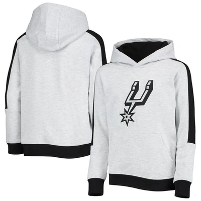 OUTERSTUFF YOUTH HEATHERED GRAY SAN ANTONIO SPURS LIVED IN PULLOVER HOODIE