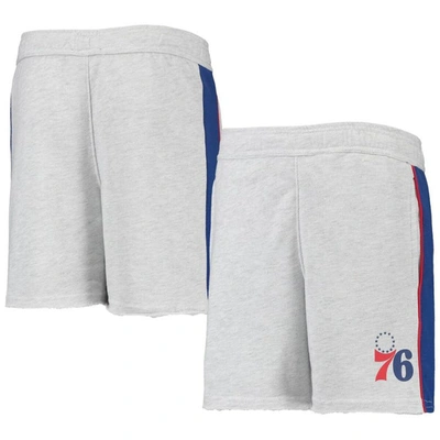 Outerstuff Kids' Youth Heathered Gray Philadelphia 76ers Wingback Shorts