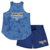 Concepts Sport Women's  Royal Kansas City Royals Plus Size Cloud Tank Top And Shorts Sleep Set In Royal