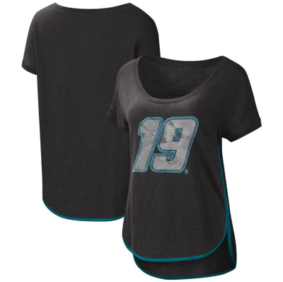 G-iii 4her By Carl Banks Black Martin Truex Jr Rookie Scoop Neck T-shirt