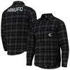 THE WILD COLLECTIVE THE WILD COLLECTIVE BLACK MINNESOTA UNITED FC BUFFALO CHECK BUTTON-UP SHIRT