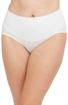 Spanx Cotton Blend Control Briefs In White