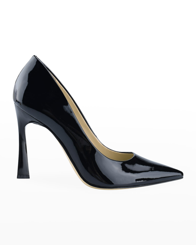 Marc Fisher Ltd Sassie Patent Leather Pumps In Black Patent