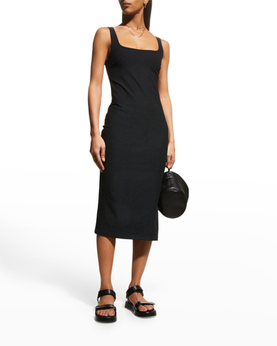 BEYOND YOGA ICON SPACEDYE SIDE-SLIT MIDI DRESS