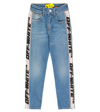 OFF-WHITE LOGO STRAIGHT JEANS