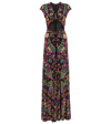 ETRO FLORAL CUTOUT RUCHED MAXI DRESS