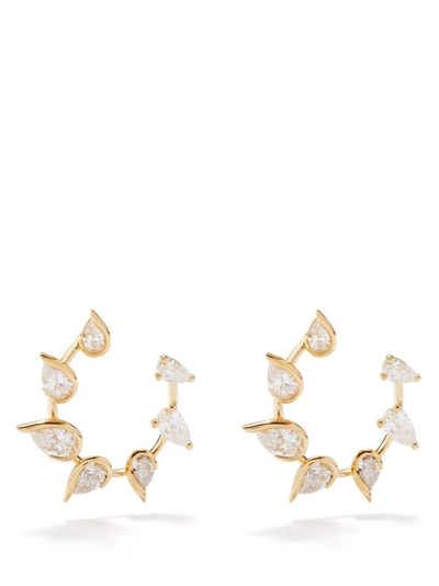 Fernando Jorge Flicker Diamond & 18kt Gold Earrings In Yellow Gold