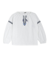 IL GUFO EMBROIDERED TOP (3-12 YEARS)