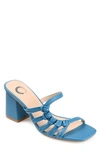 Journee Collection Emory Strappy Sandal In Blue