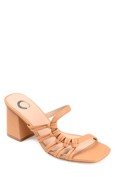 Journee Collection Emory Strappy Sandal In Tan