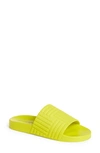 Bottega Veneta Intrecciato Logo-embossed Slides In Kiwi