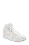 Jordan Air  1 Mid Se Sneaker In Iron Ore/ Atmosphere/ White