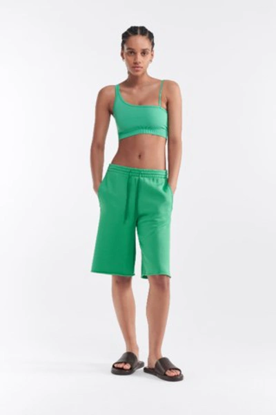 Filippa K Reversed Stripe Short In Green