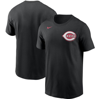 Nike Men's Black Cincinnati Reds Wordmark Legend T-shirt In Black