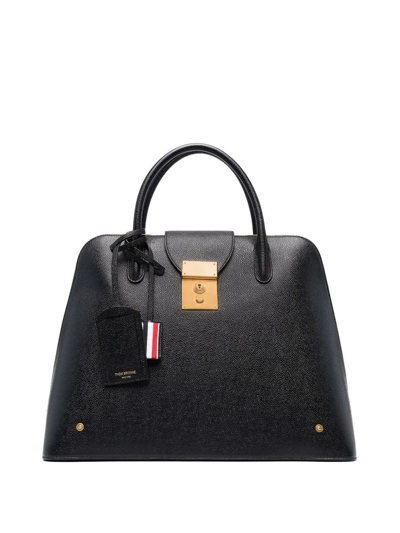 Thom Browne Mr. Thom Satchel Bag In Black