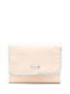 Sarah Chofakian Logo-plaque Necessaire Bag In Neutrals