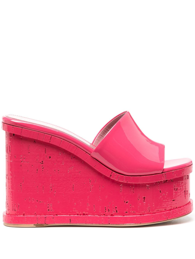 Haus Of Honey Lacquer Doll 115mm Platform Sandals In Rosa