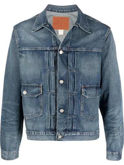 Rrl Two-pocket Button-up Denim Jacket In Blau