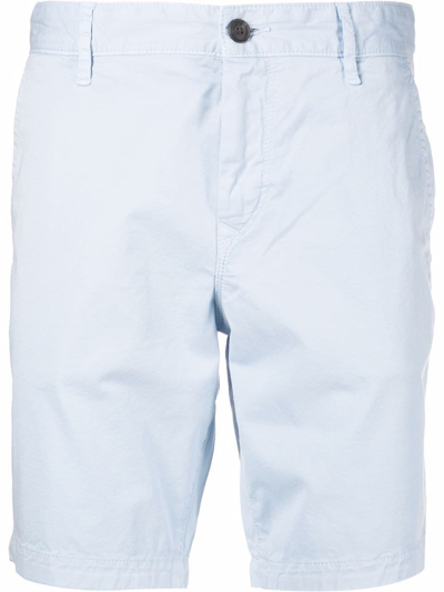 Hugo Boss Boss Straight-leg Bermuda Shorts Light Blue In Blau