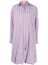 JUUNJ STRIPE-DETAIL SHIRT DRESS