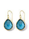 Ippolita Women's Medium 18k Green Gold & London Blue Topaz Teardrop Earrings