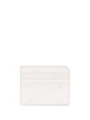 Maison Margiela Grained Leather Cardholder In Weiss