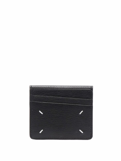 Maison Margiela Four-stitch Logo Cardholder In Black