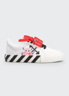 OFF-WHITE KID'S MONSTERS ARROW CANVAS LOW-TOP SNEAKERS, TODDLER/KIDS