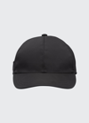 Prada Men's Nylon Baseball Hat In F0010 Giallo
