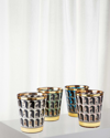 Jonathan Adler Arcade Boxed 4-piece Glassware Set