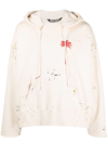 PALM ANGELS PALM PAINT SPLATTER PRINT HOODIE