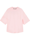 Palm Angels Women Classic Logo Over Tee Blossom In Pink