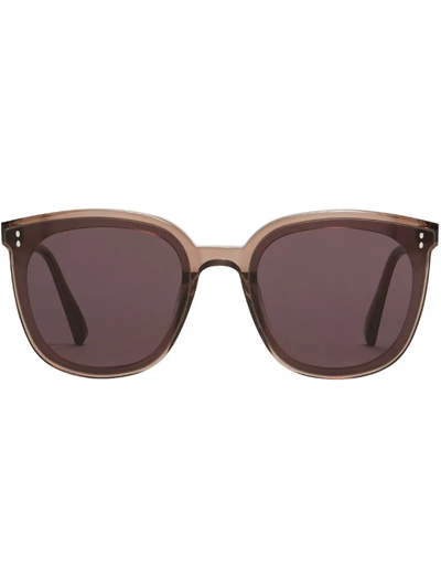 Gentle Monster Rosy Two-tone Round Frame Sunglasses In Purple