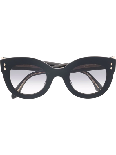 Isabel Marant Eyewear Polished-effect Cat-eye Glasses In Schwarz