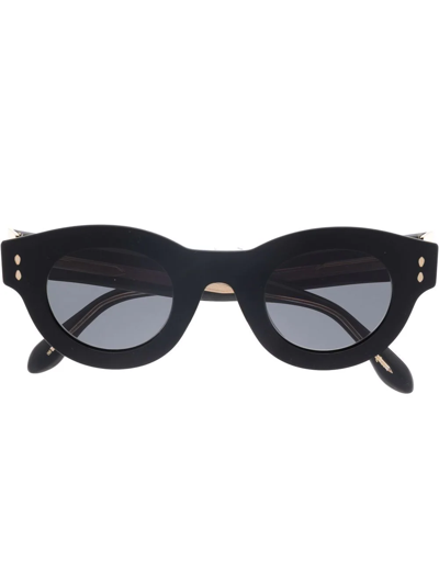 Isabel Marant Eyewear Tinted Round-frame Sunglasses In Schwarz