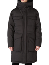 Karl Lagerfeld Men's Down Parka W/ Faux-fur Lining In Black