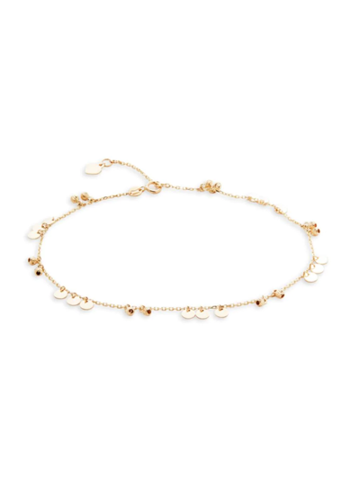 Saks Fifth Avenue Women's 14k Yellow Gold Charm Anklet