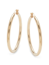 Saks Fifth Avenue Women's 14k Yellow Gold Round Tube Hoops Earrings
